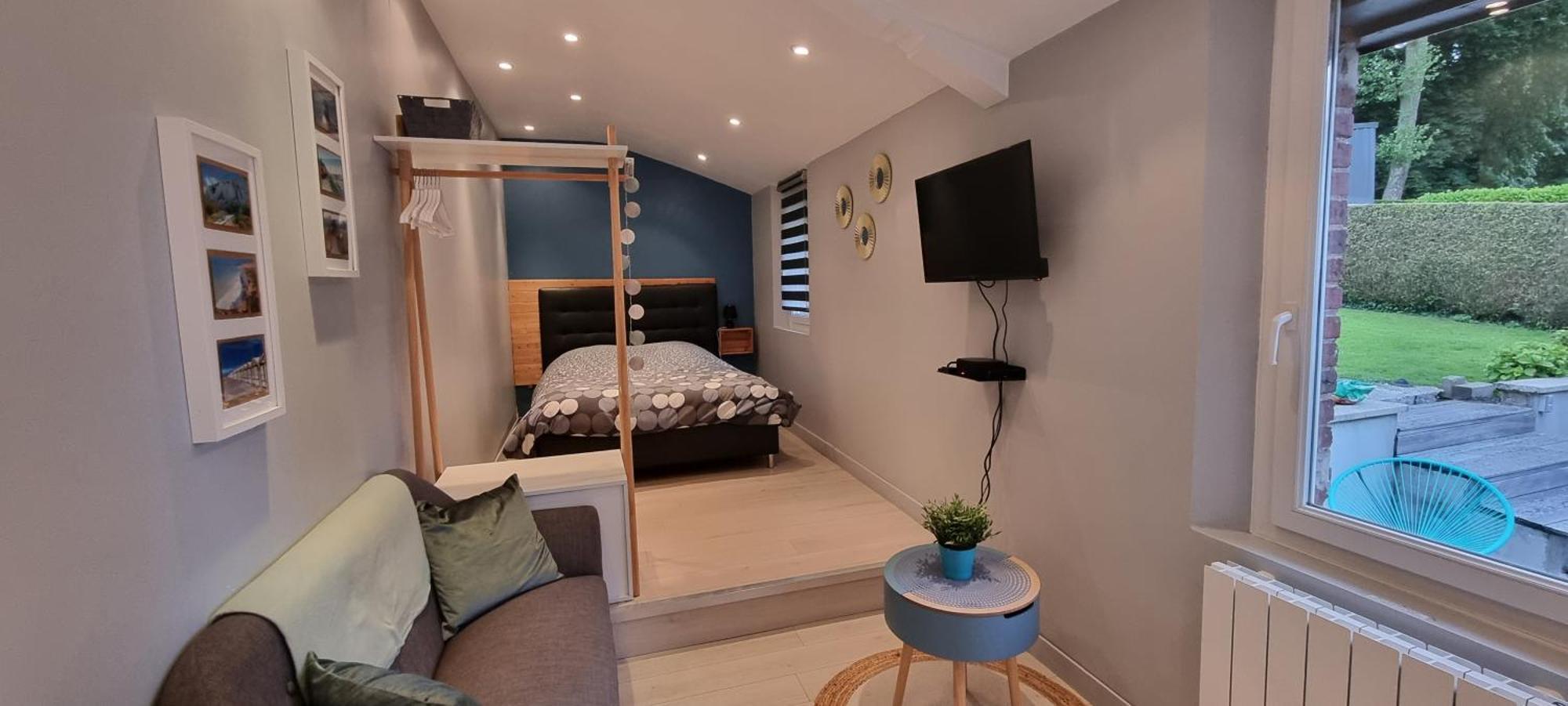 Studio Independant Avec Terrasse Vue Jardin Beauchamps  Rum bild